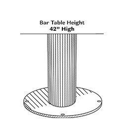 Bar Table (42" High)